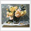cross stitch pattern Vase of Roses