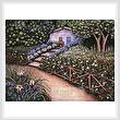 cross stitch pattern Blue Door