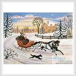 cross stitch pattern Sleigh Ride