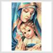 cross stitch pattern Mother of God