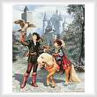 cross stitch pattern Prince and Falconer
