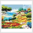 cross stitch pattern Sunset on the Beach
