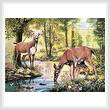 cross stitch pattern Woodland Stream