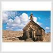 cross stitch pattern Old Desert Church