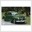 cross stitch pattern Old Green Car