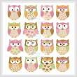 cross stitch pattern Owls