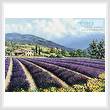 cross stitch pattern Fields of Lavender