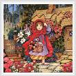 cross stitch pattern Red Riding Hood Painting