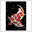 cross stitch pattern Santa Takes a Break