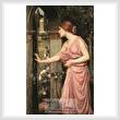 cross stitch pattern Psyche entering Cupid's Garden