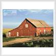 cross stitch pattern Red Barn on a Farm