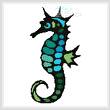 cross stitch pattern Seahorse Design 1