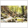 cross stitch pattern A Forest near Ilsenburg in the Harz