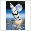 cross stitch pattern Apollo 11