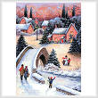 cross stitch pattern Christmas Town 2