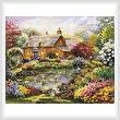 cross stitch pattern Summer Cottage