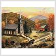 cross stitch pattern Autumn in Vermont
