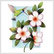 cross stitch pattern Beija Flor White