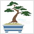 cross stitch pattern Bonsai