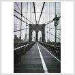 cross stitch pattern Brooklyn Bridge (Black and White)