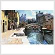 cross stitch pattern Canal in Venice