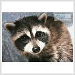 cross stitch pattern Cute Raccoon
