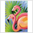 cross stitch pattern Flamingos