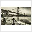cross stitch pattern Golden Gate (Sepia)