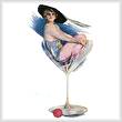 cross stitch pattern Glass Lady