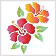 cross stitch pattern Hibiscus