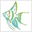 cross stitch pattern Angel Fish