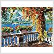 cross stitch pattern Lake Como