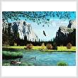 cross stitch pattern Autumn in Yosemite Valley