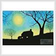 cross stitch pattern Moonlit Evening
