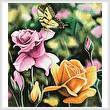 cross stitch pattern Tiger Swallow Tail in Rose Garden