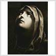 cross stitch pattern Madonna Looking Up