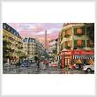 cross stitch pattern Rue Paris