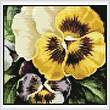 cross stitch pattern Mini Pansies 2