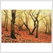 cross stitch pattern Morning Fog in the Palatinate Forest