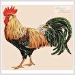 cross stitch pattern Rooster