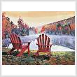 cross stitch pattern Vermont Romance