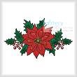 cross stitch pattern Poinsettia 2
