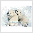 cross stitch pattern Polar Bear Cubs