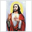 cross stitch pattern Sacred Heart of Jesus 3