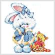 cross stitch pattern Snow Bunny