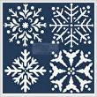 cross stitch pattern Snowflake Set