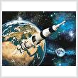cross stitch pattern Space Rocket