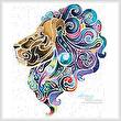cross stitch pattern Stylized Lion