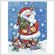 cross stitch pattern Santa with Tree