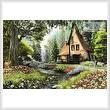 cross stitch pattern Toadstool Cottage